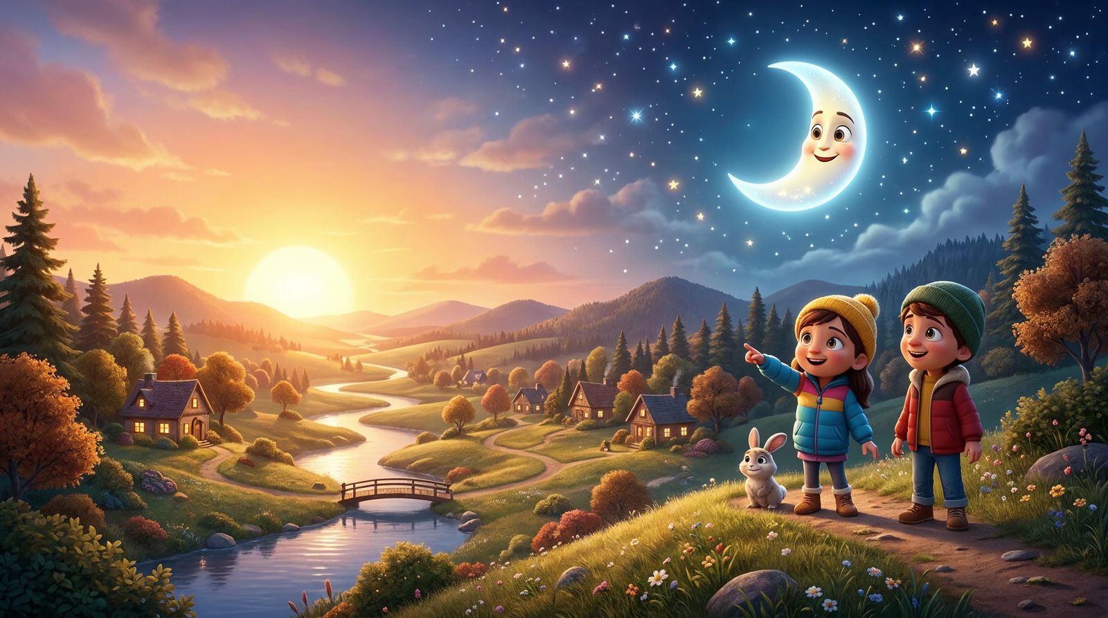 Sonne, Mond und Sterne